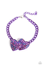 Load image into Gallery viewer, Lovestruck Lineup - Purple Bracelet/ Low-Key Lovestruck Necklace