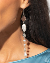 Load image into Gallery viewer, Cosmopolitan Chic - White Earring/ Executive Expression - White Necklace SET