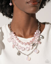 Load image into Gallery viewer, Cubed Cameo - Pink Necklace/ Glittery Gala- Pink Bracelet