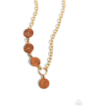 Load image into Gallery viewer, Savory Stone Necklace/ Savory Season Bracelet- Brown SET