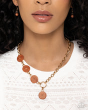 Load image into Gallery viewer, Savory Stone Necklace/ Savory Season Bracelet- Brown SET