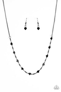 Fierce Hearts Black Necklace