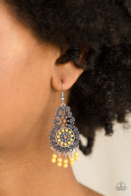 Load image into Gallery viewer, Courageously Congo- Yellow Earring
