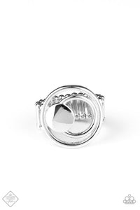 Edgy Eclipse Silver Ring