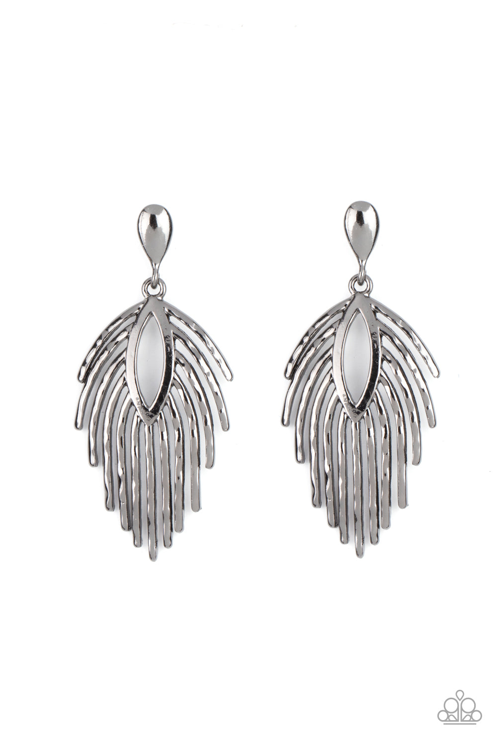 Metro Safari Black Post Earring