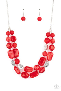 Oceanic Opulence Red Necklace