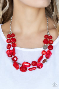 Oceanic Opulence Red Necklace