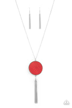 Load image into Gallery viewer, Wondrously Woven- Red Necklace
