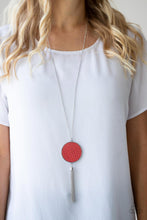 Load image into Gallery viewer, Wondrously Woven- Red Necklace
