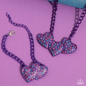 Lovestruck Lineup - Purple Bracelet/ Low-Key Lovestruck Necklace