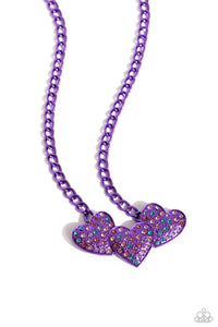 Lovestruck Lineup - Purple Bracelet/ Low-Key Lovestruck Necklace