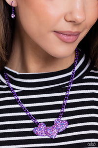 Lovestruck Lineup - Purple Bracelet/ Low-Key Lovestruck Necklace