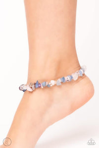 Chiseled Coastline Multi Stone Anklet