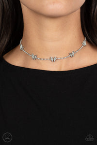 Fluttering Fanatic White Necklace