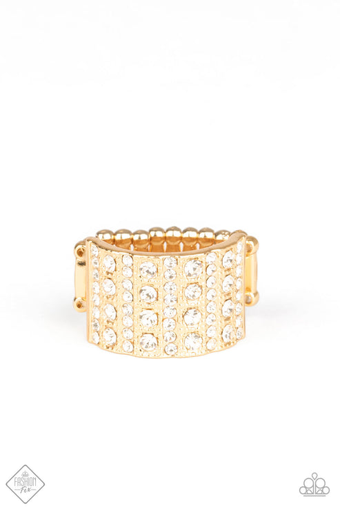 Diamond Drama Gold Ring