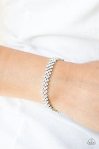 Chicly Candescent White Bracelet