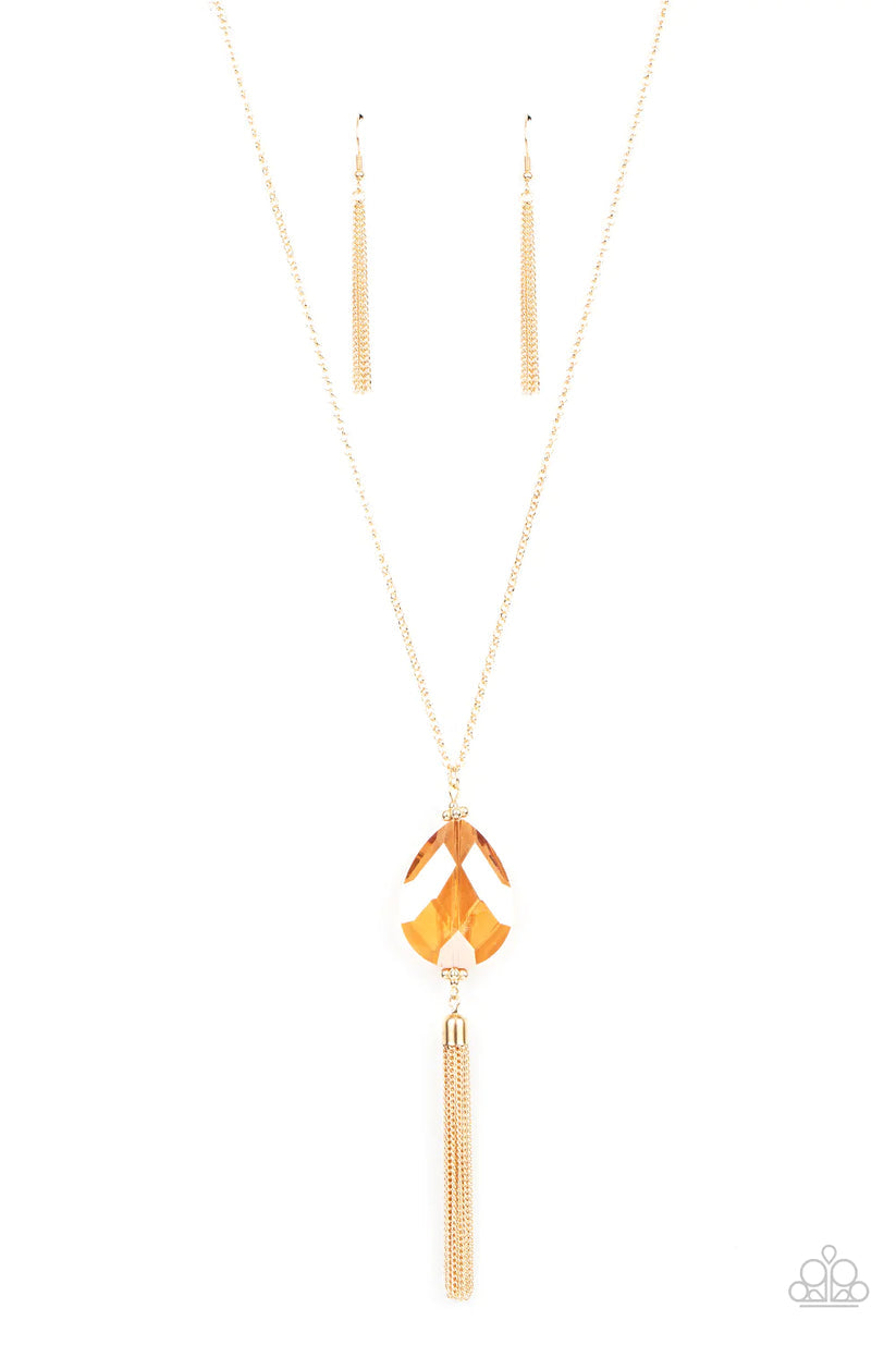 Interstellar Solstice Gold Necklace