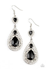Load image into Gallery viewer, Posh Pageantry- Black Earrings
