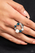 Load image into Gallery viewer, Butterfly Bustle Blue Ring
