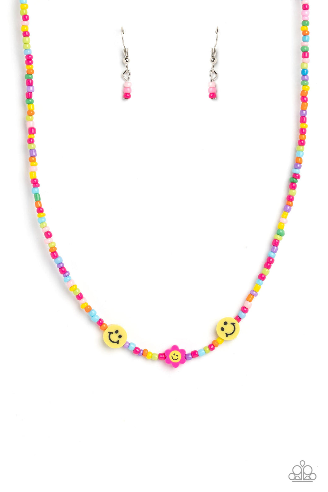 Flower Power Pageant Pink Necklace