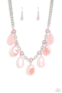Maldives Mural Pink Necklace