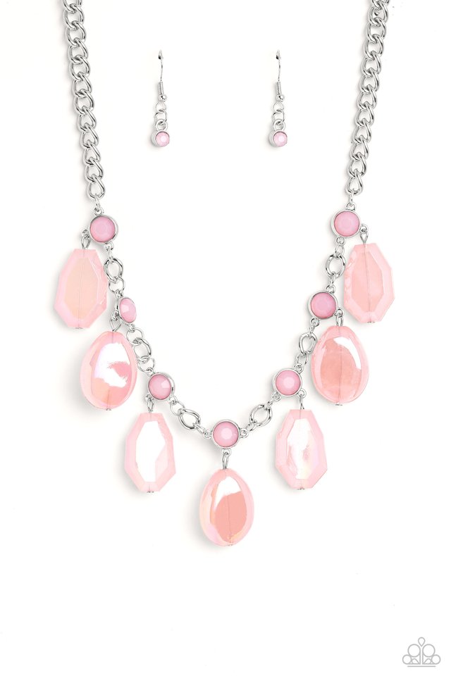 Maldives Mural Pink Necklace