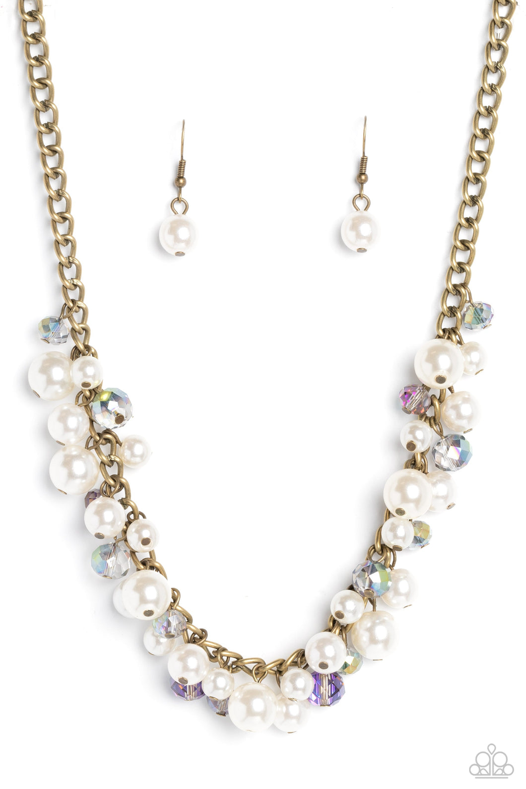 Glinting Goddess Brass Necklace