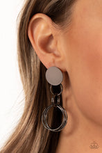 Load image into Gallery viewer, Industrialized Fashion Black Post Earring
