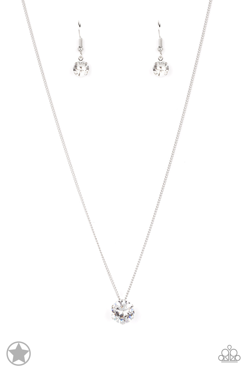 What A Gem- White Necklace
